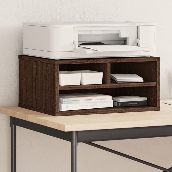 vidaXL Skriverbord brun eik 49x40x22,5 cm konstruert tre