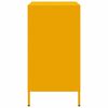 vidaXL Skjenk sennepsgul 68x39x73,5 cm kaldvalset st&aring;l
