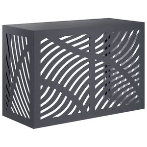 vidaXL Deksel til klimaanlegg Antrasitt 90 x 40 x 60 cm St&aring;l