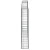 vidaXL Gabionkurver buede 2 stk 300x30x160/180 cm galvanisert jern