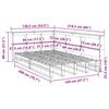 vidaXL Seng med bokhylle uten madrass hvit 120x200 cm heltre furu