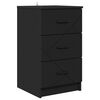 vidaXL Nattbordskap Svart 38 x 38 x 66 cm Konstruert tre