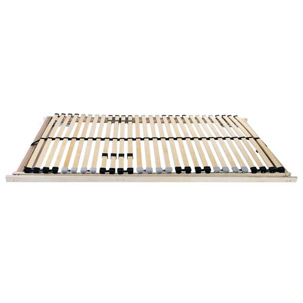 vidaXL Lamelbunn Brun 140 x 190 cm Massiv b&oslash;ketre