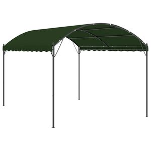 vidaXL Paviljong 4 x 3 x 2,6 m Gr&oslash;nn Polyester og st&aring;l