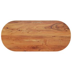 vidaXL Bordplate 90x40x3,8 cm oval heltre akasie