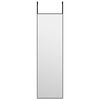 vidaXL D&oslash;rspeil svart 30x100 cm glass og aluminium