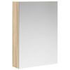 vidaXL Baderomsspeilskap Sonoma eik 50 x 14,5 x 70 cm Konstruert tre