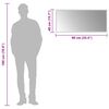 vidaXL Baderomsspeil med LED 90x40 cm