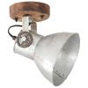 vidaXL Industrielle vegg-/taklamper 2 stk s&oslash;lv 20x25 cm E27
