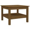 vidaXL Salongbord honningbrun 55x55x40 cm heltre furu