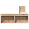vidaXL Nattbord med skrivebord 232x122x75 cm heltre furu