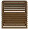 vidaXL Kompostkasse honningbrun 100x100x102 cm heltre furu