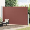 vidaXL Uttrekkbar sidemarkise 220x500 cm brun