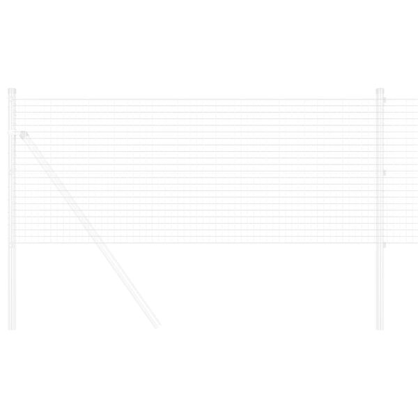 vidaXL Sveist tr&aring;dgjerde s&oslash;lv 0.8 x 100 m