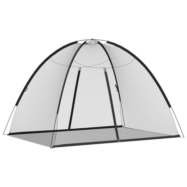 vidaXL Mongolsk myggnett med d&oslash;rer 220 netting&nbsp;svart&nbsp;200x150x140 cm