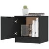 vidaXL Nattbord 2 stk svart 40x39x40 cm