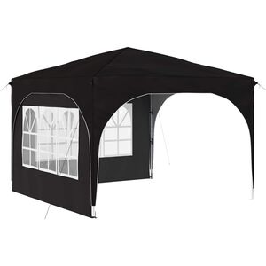 vidaXL Pop-up Festtelt 290 x 290 x 245 cm Svart