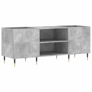 vidaXL Hifi-benk betonggr&aring; 121x38x48 cm konstruert tre