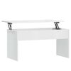 vidaXL Salongbord h&oslash;yglans hvit 102x50,5x52,5 cm konstruert tre