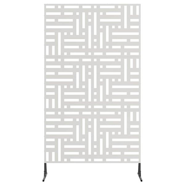 vidaXL Personvernsvegg Gr&aring; 100 x 50 x 180 cm St&aring;l