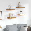 vidaXL Vegghylle 4 pcs Brun 40 x 23,5 x 4 cm Konstruert tre