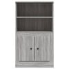 vidaXL Highboard gr&aring; sonoma 60x35,5x103,5 cm konstruert tre