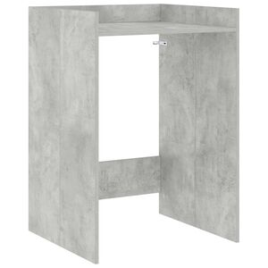 vidaXL Vaskemaskin skap Betonggr&aring; 67,5 x 62 x 97 cm Konstruert tre