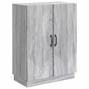 vidaXL Serviesskap Gr&aring; sonoma 66 x 34,5 x 87 cm Konstruert tre