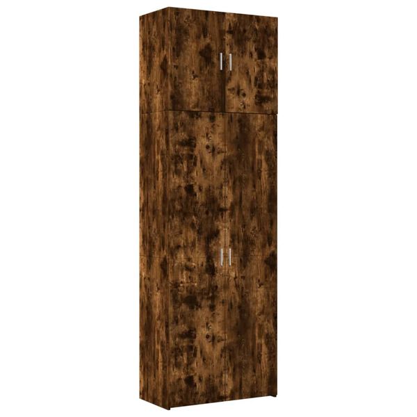vidaXL Highboard røkt eik 80x42,5x249 cm konstruert tre