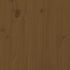 vidaXL Highboard honningbrun 74x35x117 cm heltre furu