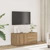 vidaXL TV-benk artisan eik 80x34x35,5 cm konstruert tre