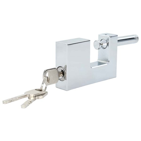 vidaXL Hengel&aring;s 6 pcs s&oslash;lv 7,8 x 2 x 5 cm Jern