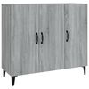 vidaXL Skjenk gr&aring; sonoma 90x34x80 cm konstruert tre