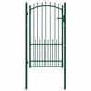 vidaXL Gjerdeport med spisser EMMEN 104 x 134,5 cm L&aring;sbar