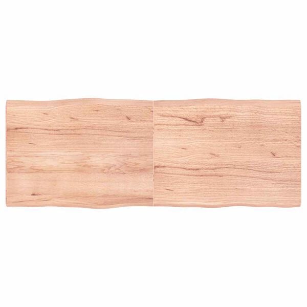 vidaXL Bordplate lysebrun 160x60x(2-4)cm behandlet heltre naturlig
