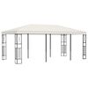 vidaXL Paviljong 3x6 m kremhvit stoff