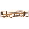 vidaXL Utend&oslash;rs sofa-sett 6 pcs Naturlig Solid akasietre