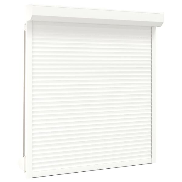 vidaXL Rulleskodde aluminium 140x150 cm hvit