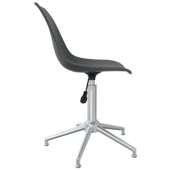 vidaXL Svingbar kontorstol lysegr&aring; PP