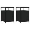 vidaXL Nattbord 2 stk svart 40x42x60 cm konstruert tre