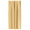 vidaXL M&oslash;rkleggende Gardiner med Ringer 2 pcs Beige 175 x 140 cm