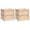 vidaXL Plantekasser 2 stk heltre furu