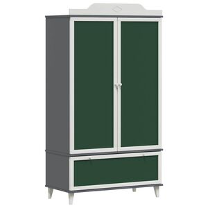 vidaXL Barnas kreative oppbevaring ROROS Gr&aring; og hvit 90 x 45 x 165 cm