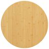 vidaXL Bordplate Ø80x2,5 cm bambus