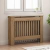 vidaXL Radiator Deksel Artisan Eik 112 x 19 x 81,5 cm Konstruert tre