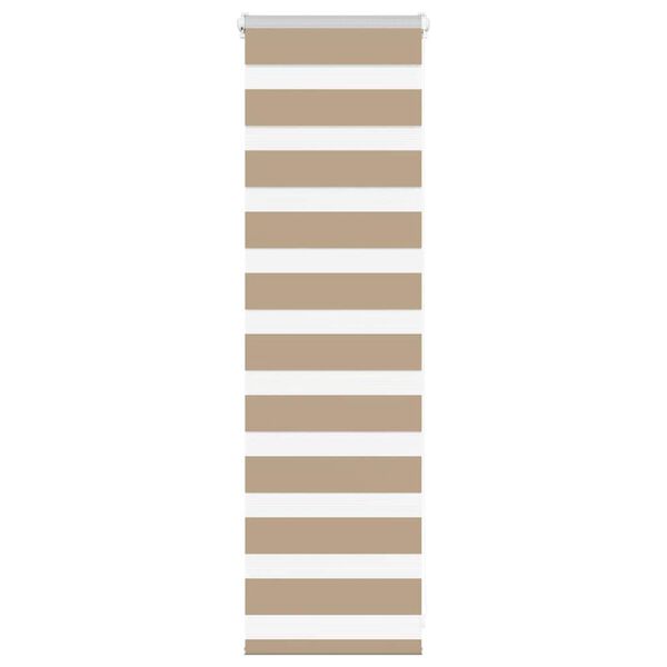 vidaXL Sebragardin sandbrun 40x100 cm stoff bredde 35,9 cm polyester