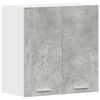 vidaXL Hengende skap "Lyon" betonggr&aring; 60x31x60 cm konstruert tre