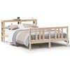 vidaXL Sengeramme med hodegavl 120x200 cm heltre furu