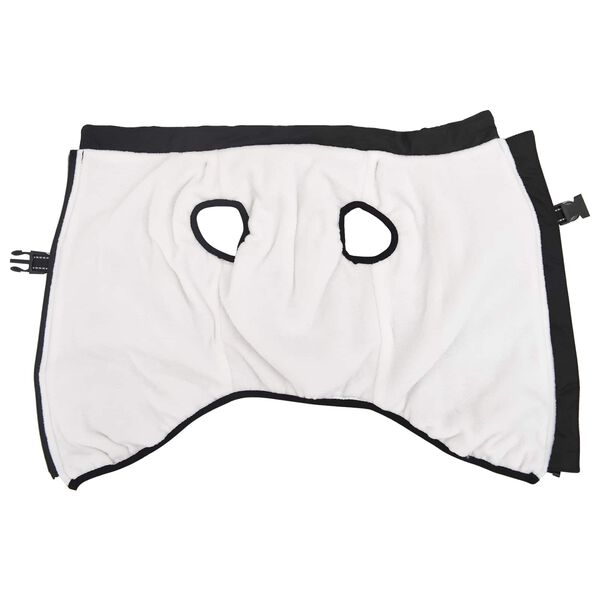 vidaXL Hund Frakk Svart L44 Fleece og polyester