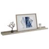 vidaXL Vegghyller 2 stk betonggrå 80x9x3 cm